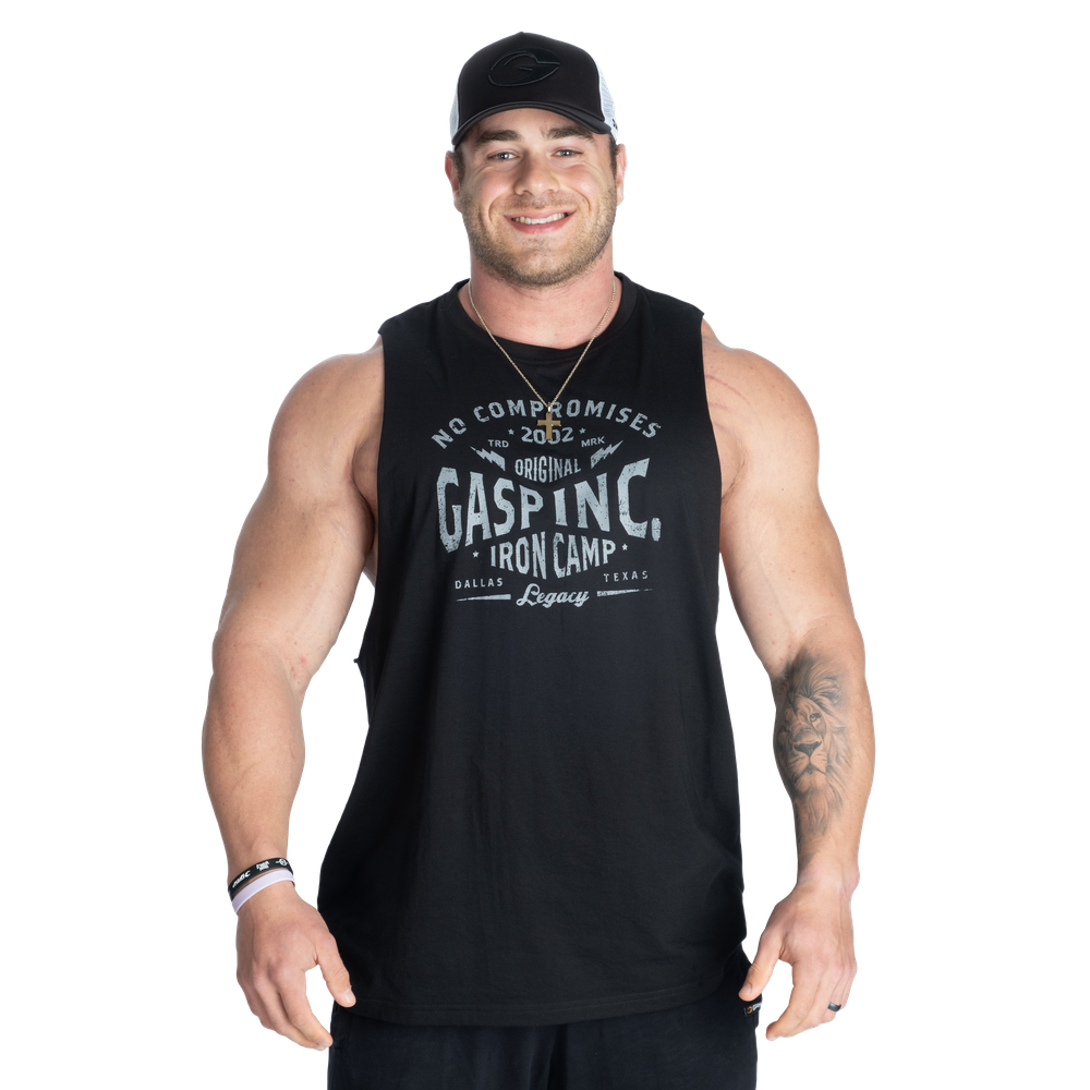GASP Original Cut Out Tank Black